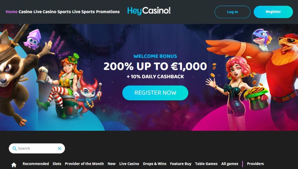 HeyCasino screenshot